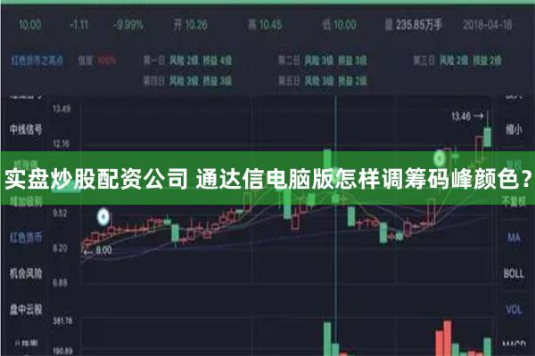 实盘炒股配资公司 通达信电脑版怎样调筹码峰颜色？