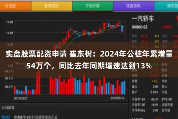 实盘股票配资申请 崔东树：2024年公桩年累增量54万个，同